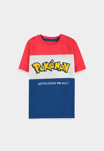 T-shirt - Pokemon - Core Logo Cut Et Sew - Enfant - 122/128 Cm